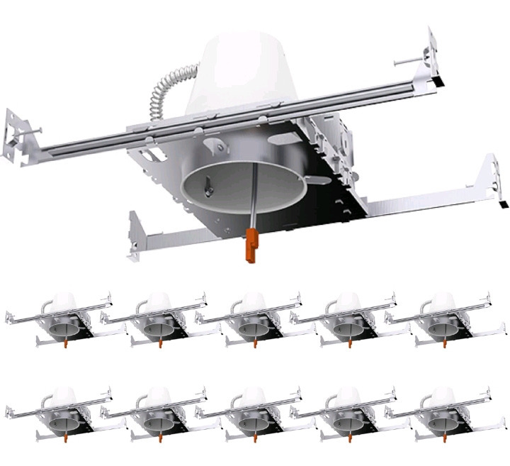 10 Pcs New | Sunco Lighting | 4" Construction LED Can Air Tight IC Housing LED Recessed Lighting | * Retails For $194.35*