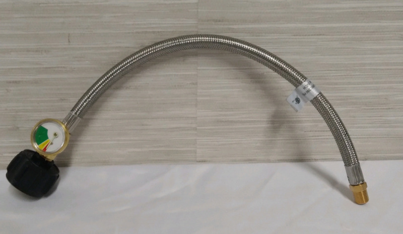 18" Propane Regulator Hose Gauge