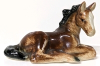 Hummel Germany Small Resting Foal Porcelain Figure CE207 | 3" x 2" Tall