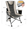 New - Realead Heavy Duty Camping Chair, Adjustable Folding Chair , 400lb Max, Portable Folding Lawn Chairs w/Cup Holder & Travel Bag . Retail $139 . Stock photos used - 2