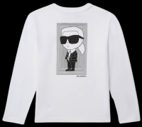 New Size 10 /138cm | KARL LAGERFELD KIDS K/Ikonik Karl Long-sleeved T-shirt | Retails for Over $80!