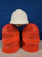 5 New & Not | PPE Protective Hard Hats | ( 1 ) North White Model 420 Protective Cap | & ( 4 ) New Fibre-Metal Model 3-R Action-Gear Protective Caps For Use With Welding Helmets Or Face Shields