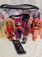 LOL Teen Dolls + Bag & Wednesday Pin + Keychain