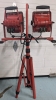 Dual Halogen Construction Light -Working - 2