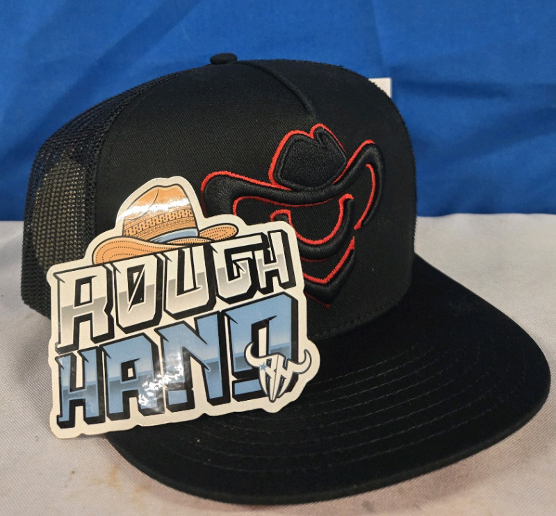 New | Rough Hand, One Size Fits Most | Snap Back Cap W/ Rough Hand Sticker