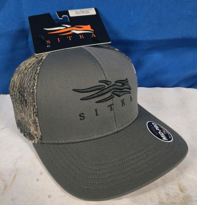 New | Sitka Trucker Hat/ One Size Fits Most | Snap Back Cap