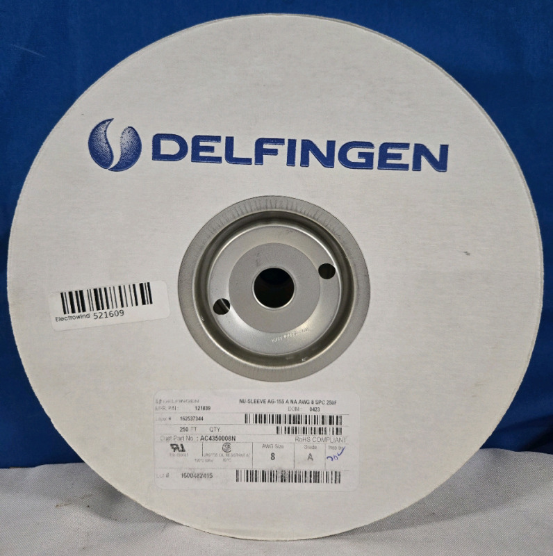 New | Delfingen Nu-Sleeve Ag-155 | 8 Awg 250Ft | Retails For $50+ *