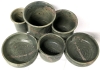Really Neat Signed Mid Century Modern Stoneware Pottery Desk Organizer (?) Assemblage | 10.25" x 5.4" x 4" Tall - 2