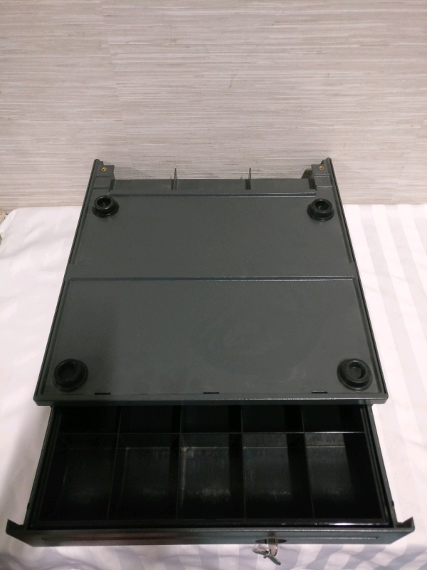 IBM Cash Drawer With 2 Keys & Till Insert Tray - 17"X19"
