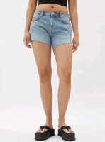 New Size 27 | WEEKDAY Organic Cotton Jean Swift Shorts, Blue | Retails