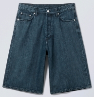 New Size 27 | WEEKDAY Organic Cotton Jean Shorts, Blue | Retails