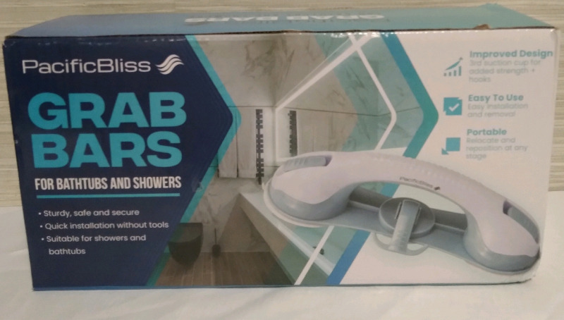 New PacificBliss Grab Bar For Bathtubs and Showers