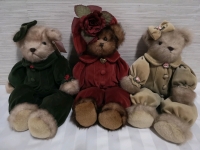 3 Adorable Teddy Bears from The Bearington Collection