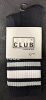 New: Pro Club - Men's L Stripe Crew Sock. Black.