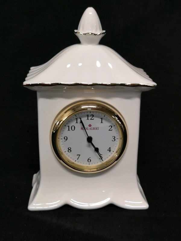 Royal Albert Clock 7" Tall - Working