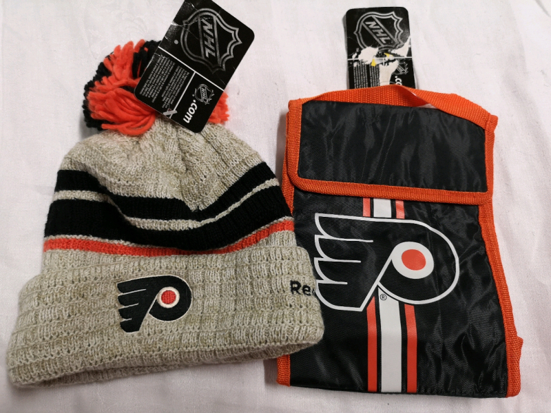 New NHL Philadelphia Flyers Lunch Bag and Hat