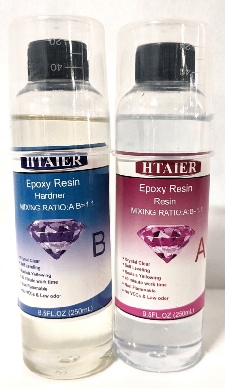New HTAIER 2-Part Epoxy Resin Kit (250ml Each)