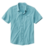 New L. L. Bean Organic Cotton Button-Front Shirt (Sea Blue) Size XL Reg