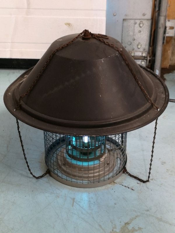 Large Hanging Outdoor Bug Zapper - Powers Up 14" Diameter & 13" Tall