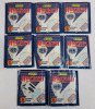 1993 - 94 Panini NHL Hockey Trading Sticker Sealed Packs . Eight (8) Packs , 6 Stickers per Pack .