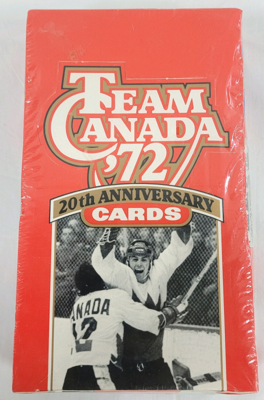 1992 Team Canada '72 20th Anniversary Sealed Trading Card Wax Box . 24 Packs