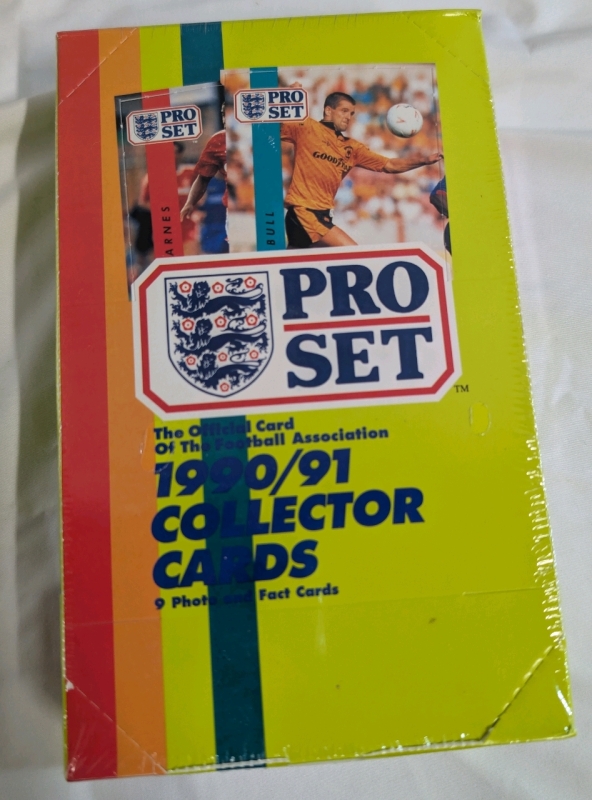 1990/91 Pro Set Soccer Sealed Collector Cards 48 Packs 9 Cards Per Pack