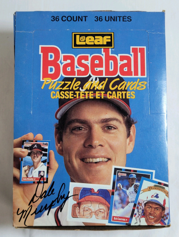 1988 Donruss MLB Baseball Trading Card Wax Box with 35 Sealed Wax Packs . 35 Packs , 15 Cards & 3 Puzzle Pcs. Per Pack