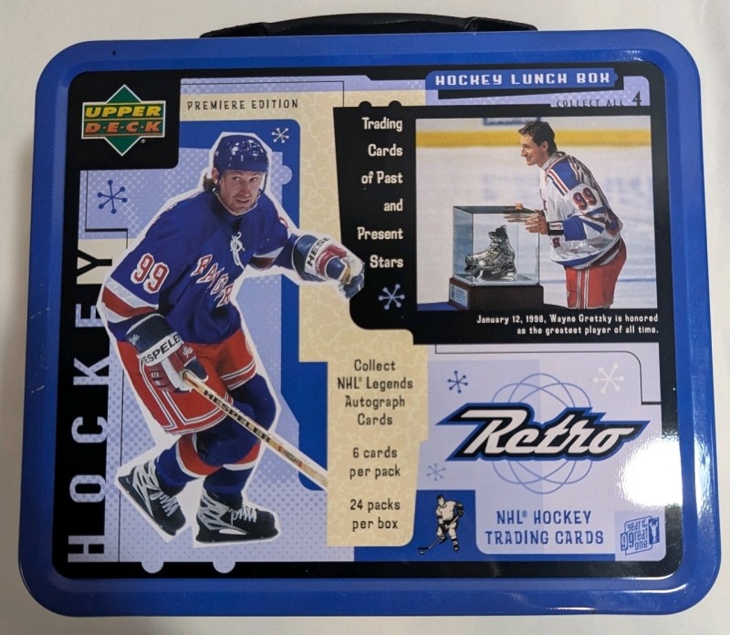 1999 - Upper Deck Retro - NHL Hockey Wayne Gretzky Tin Lunchbox