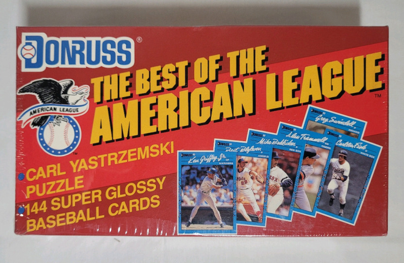 1990 Donruss MLB Baseball The Best of the American League Trading Card Wax Box , Sealed