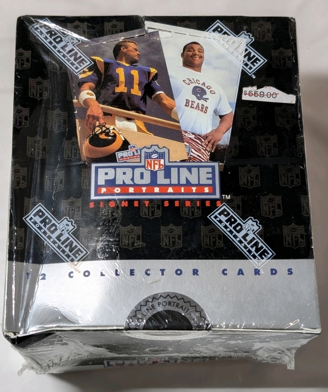 1991 - Pro Line Portraits - NFL Football Cards - Sealed Wax Box - 36 Packs per Box - 12 Cards per Pack