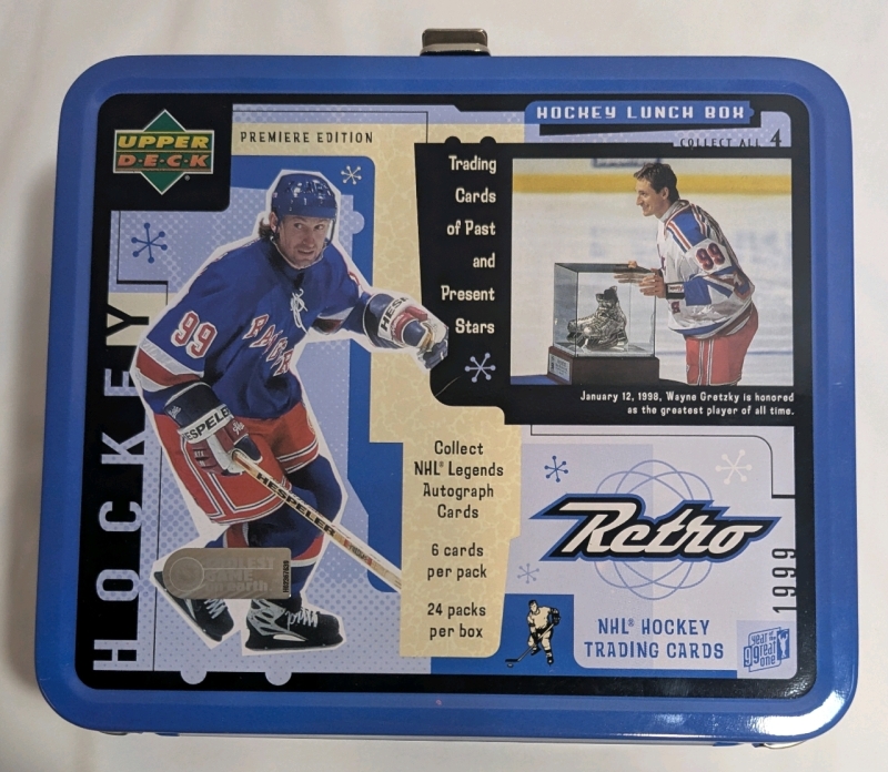 1999 - Upper Deck Retro - NHL Hockey Wayne Gretzky Tin Lunchbox