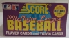 1991 - Score Series 2 - MLB Baseball Trading Cards - 27 Packs - 16 Cards + 1 Magic Motion Trivia Card per Pack - 2