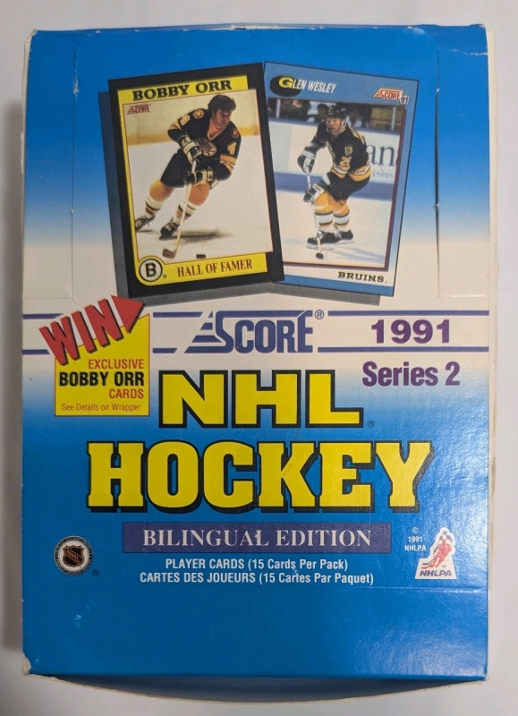1991 - Score Series 2 Bilingual Edition - NHL Hockey Trading Cards - 32 Packs - 15 Cards per Pack