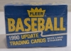 1990 Fleer Update Sealed Wax Box - MLB Baseball Trading Cards 10th Anniversary Edition - 22 Logo Stickers - 132 Cards - 2