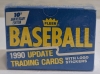 1990 Fleer Update Sealed Wax Box - MLB Baseball Trading Cards 10th Anniversary Edition - 22 Logo Stickers - 132 Cards - 2