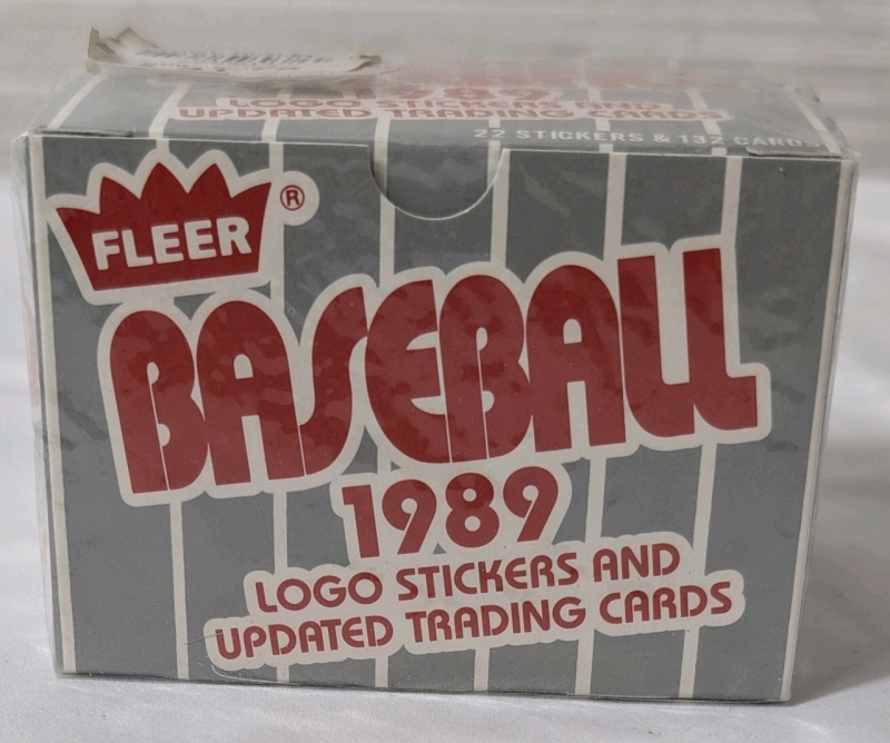 1989 Sealed MLB Fleer Baseball Logo Stickers AndUpdated Trading Cards 132 Cards And 22 Stickers