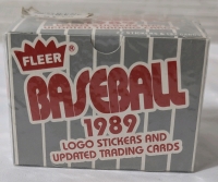 1989 Sealed MLB Fleer Baseball Logo Stickers AndUpdated Trading Cards 132 Cards And 22 Stickers