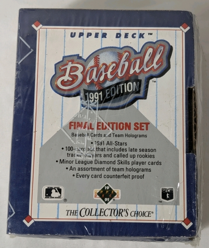 1991 Sealed MLB Upper Deck Baseball 1991 Final Edition 100 Baseball Cards