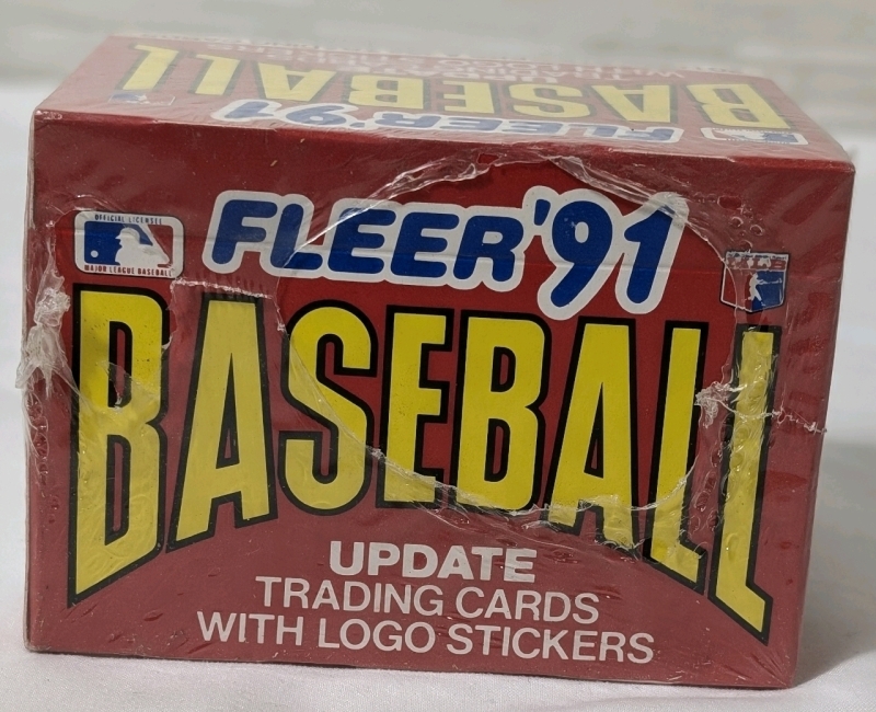 1991 Sealed Fleer Baseball Update Trading Cards With Logo Stickers Includes 132 Trading Cards And 20 Stickers