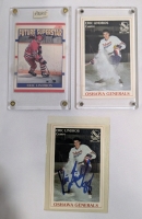 Eric Lindrose Trading Card Lot - 3 Cards - 1 Signed Oshawa Generals Card - No COA