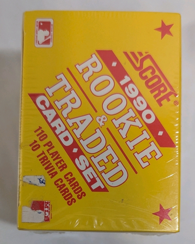 1990 - Score Rookie & Traded - MLB Baseball Card Set - 110 Playing Cards and 10 Magic Motion Trivia Cards