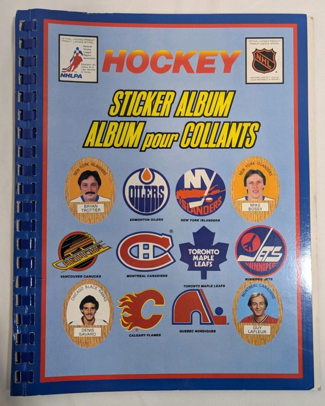 1983-84 - NHLPA - NHL Hockey Sticker Album - No Stickers