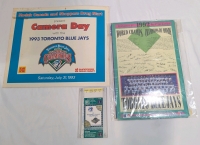 1993 World Series Toronto BlueJays - Assorted Collectibles - Ticket Stubs - Frosted Flakes Congratulations - Camera Day Booklet