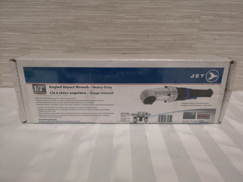 New 1/2" Angled Impact Wrench Heavy Duty by Jet
