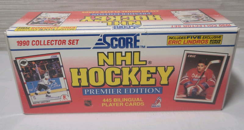 1990 Score Premier Edition NHL Hockey Bilingual Trading Card Set , Sealed