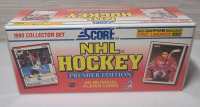 1990 Score Premier Edition NHL Hockey Bilingual Trading Card Set , Sealed