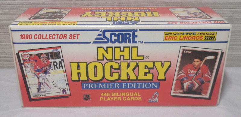 1990 Score Premier Edition NHL Hockey Bilingual Trading Card Set , Sealed