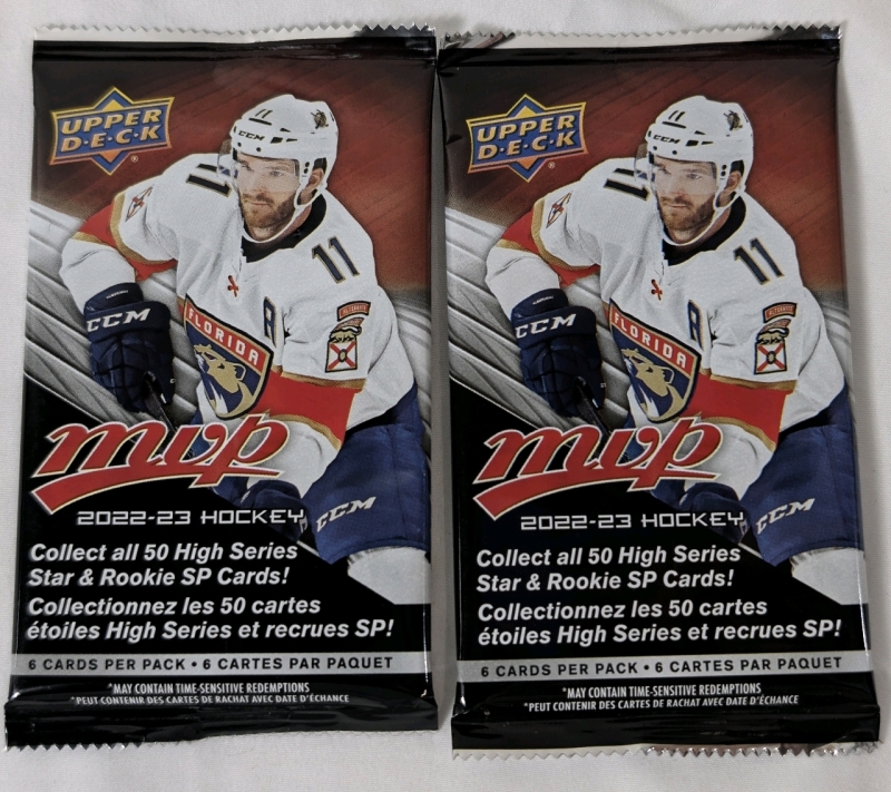NEW Unopened Upper Deck 2023 PGA Goodwin Champions & Upper Deck 2022-23 NHL MVP Card Pack Lot