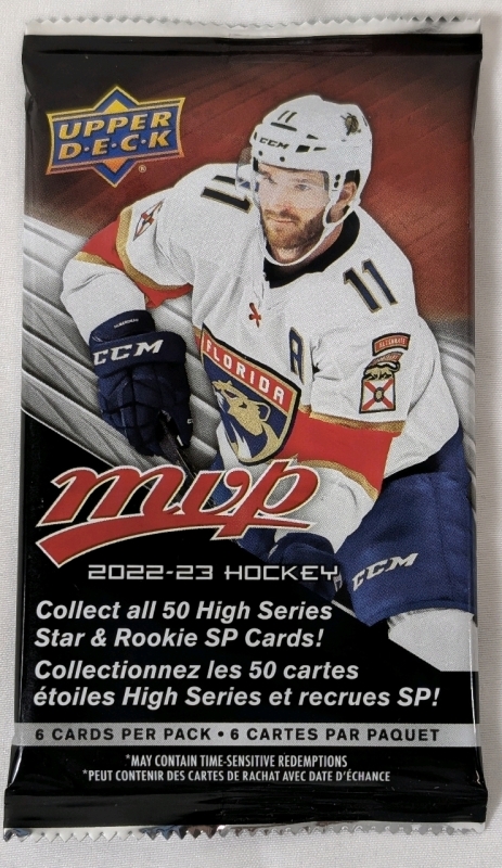 NEW Unopened Upper Deck 2022-2023 NHL MVP Hockey Cards, 2021-22 Upper Deck Hockey Series 2, 2022-23 Upper Deck Metal Universe Hockey Cards & 2023 Skybox Metal Universe Champions Golf Cards Lot