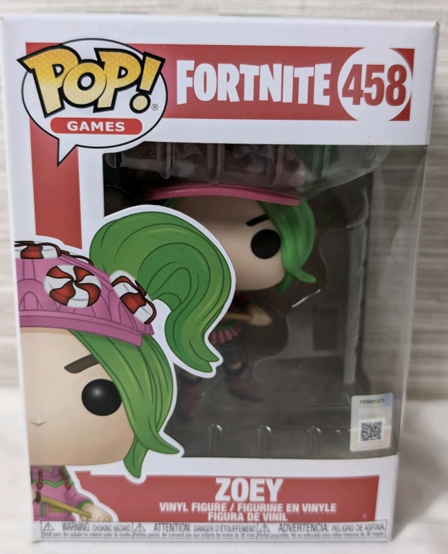 NEW Funko POP Games Fortnite 458 Zoey Vinyl Figurine